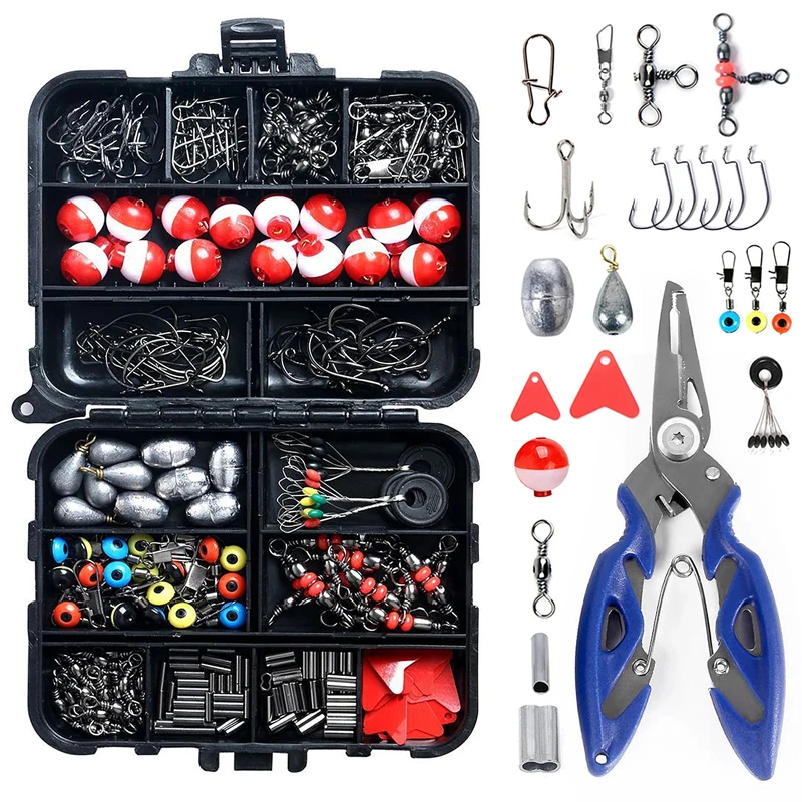 Fishing Hook Box - 263pcs Outdoor Fishing Accessories Set With