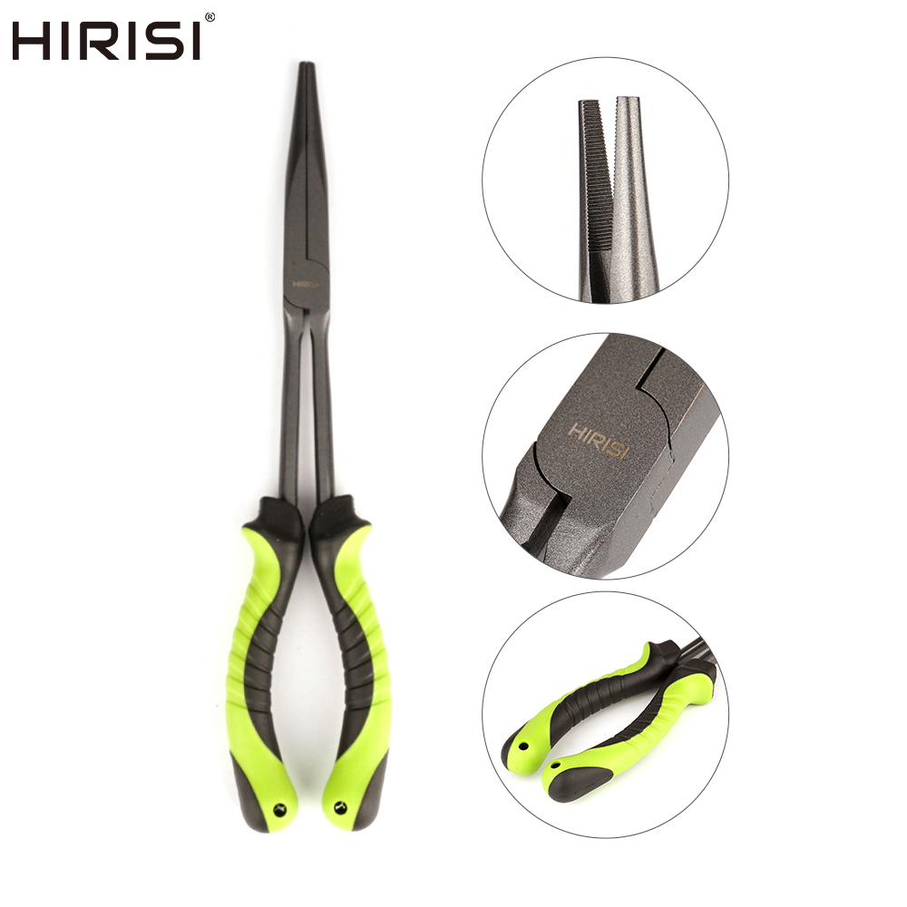 Fishing Hook Sharpener - Hirisi Fishing Pliers 29cm Long Nose