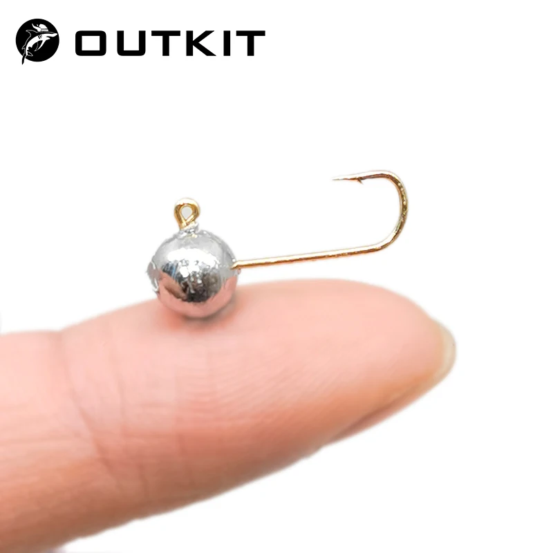 OUTKIT 10pcs Mini Jig Head Hoo - مراجعة Fishing Hook Offset وسعره