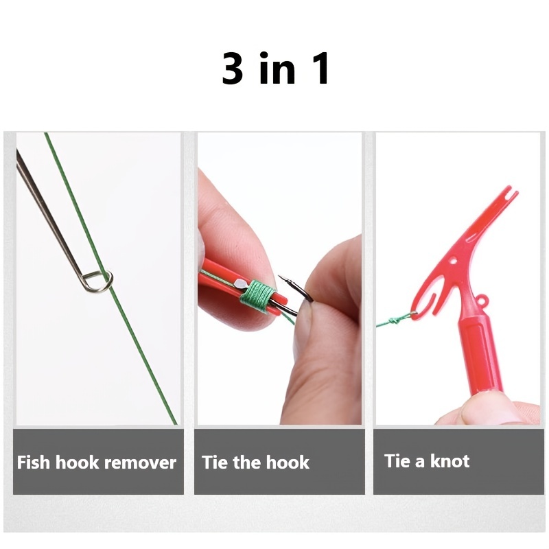 1pc 3 in 1 Extractor Fishing U - مراجعة Fishing Hook Sharpener وسعره