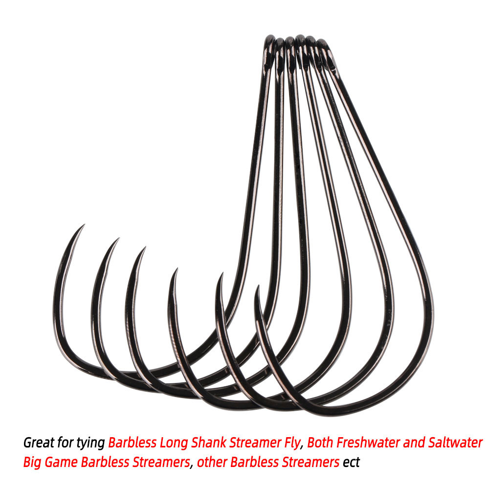Bimoo 20pcs #1~5/0 Barbless Lo - مراجعة Fishing Hook Barbless وسعره