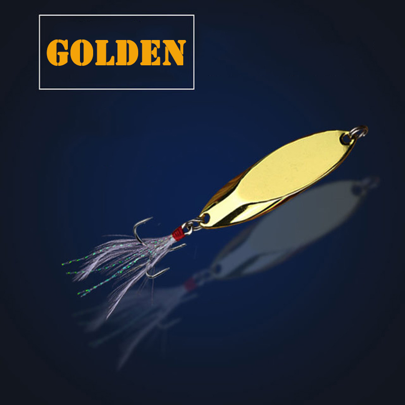 1pc 2.5g-35g Metal Spoon Lure  - مراجعة Fishing Hook Treble وسعره