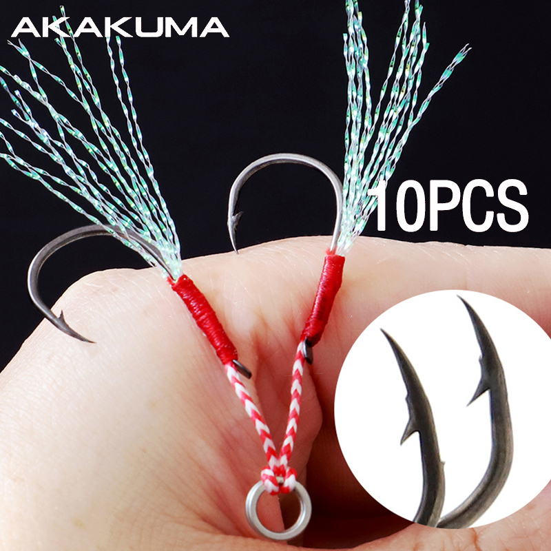 10Pcs Fishing Hooks Single Hoo - مراجعة Fishing Hook Offset وسعره
