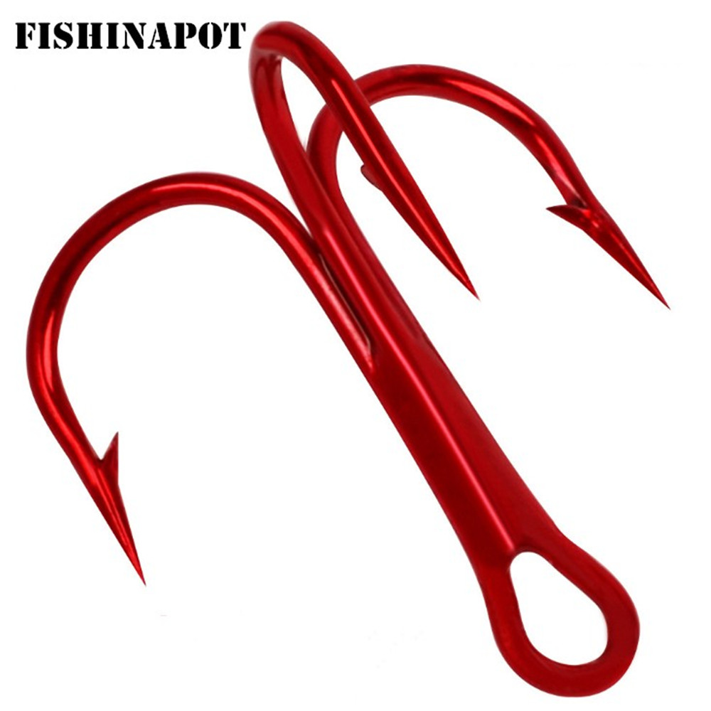 20pcs/lot Red 2/4/6/8/10# Fish - مراجعة Fishing Hook Offset وسعره