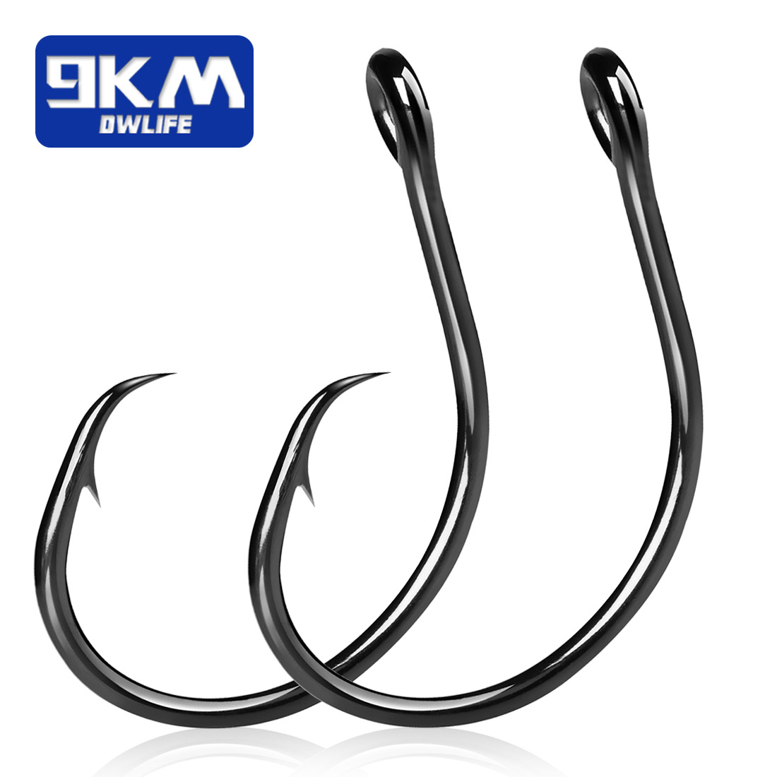 9KM 25-50Pcs Inline Wide Gap C - مراجعة Fishing Hook Circle وسعره