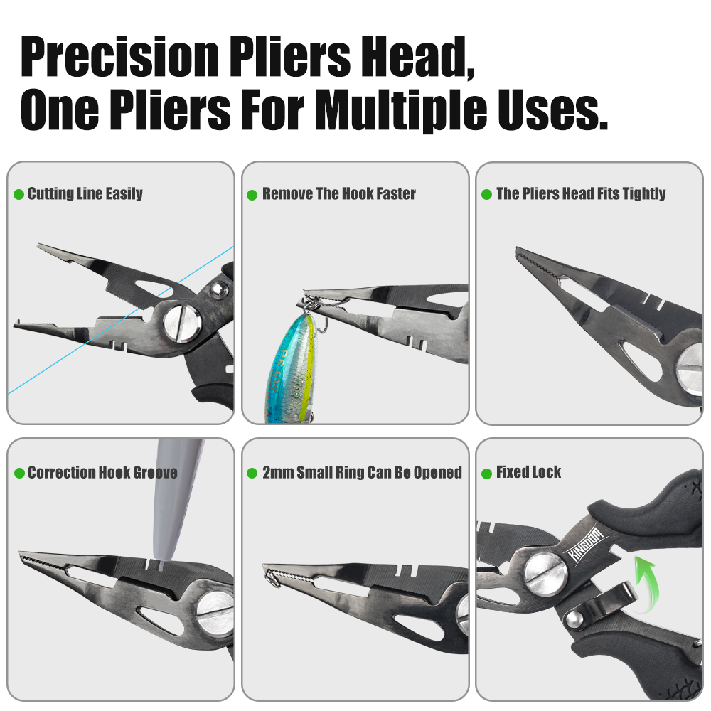 Kingdom Fishing Pliers Multifu - مراجعة Fishing Hook Sharpener وسعره