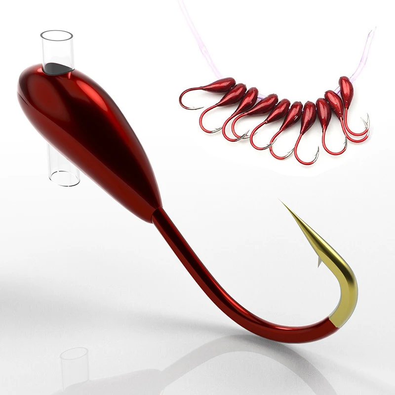 10/20PCS Winter Ice Fishing Ho - مراجعة Fishing Hook Assortment وسعره