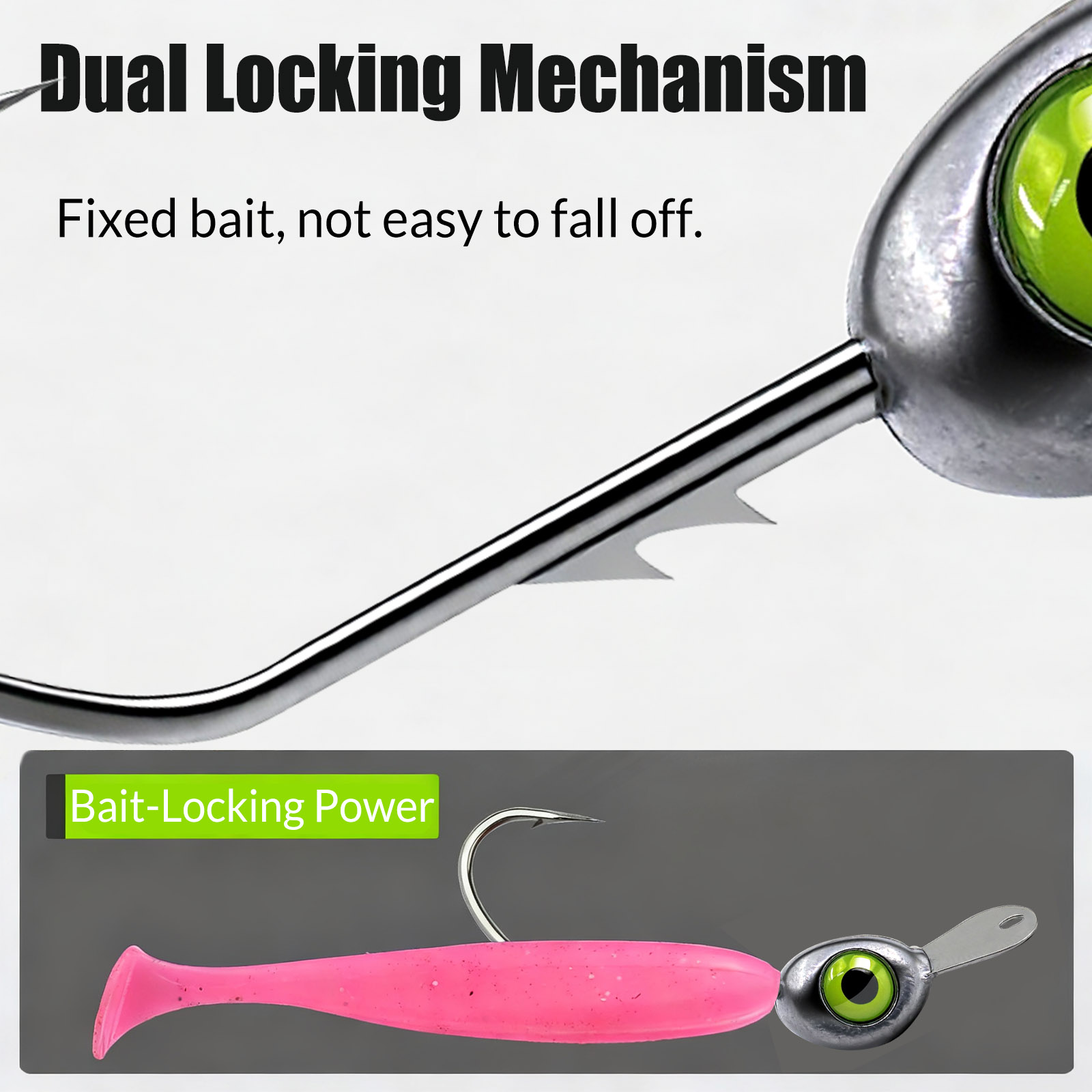 9KM Shaky Head Jigs Hook with  - مراجعة Fishing Hook Weedless وسعره
