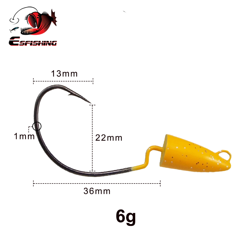 ESFISHING Offset Hook High Str - مراجعة Fishing Hook Offset وسعره