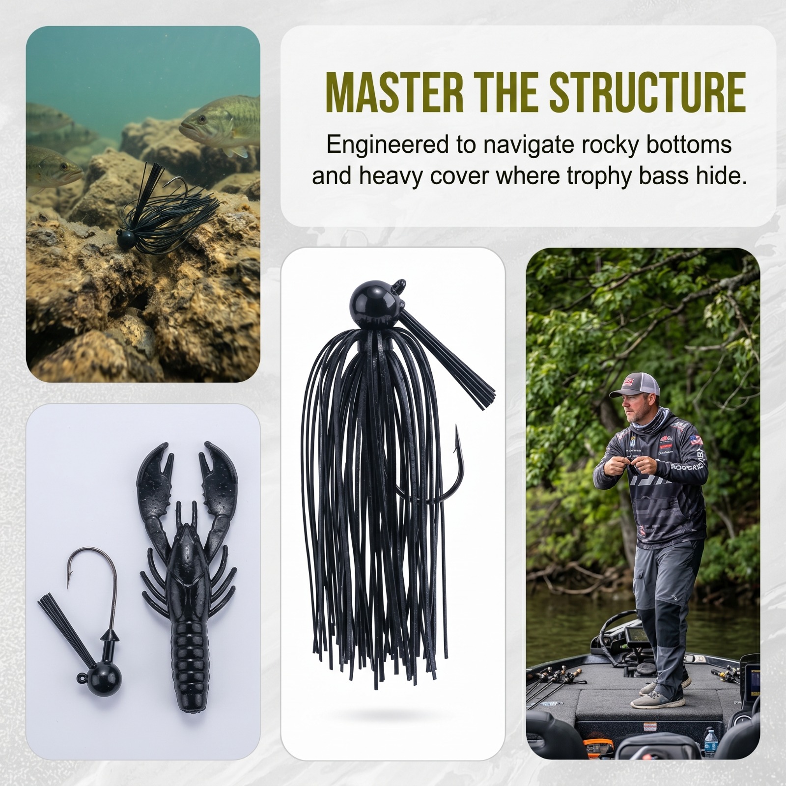 Goture 1pcs Swim Football Jig  - مراجعة Fishing Hook Weedless وسعره