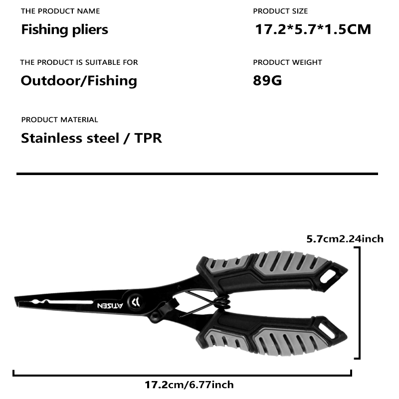 Fishing Tongs Hook Remover Sta - مراجعة Fishing Hook Sharpener وسعره