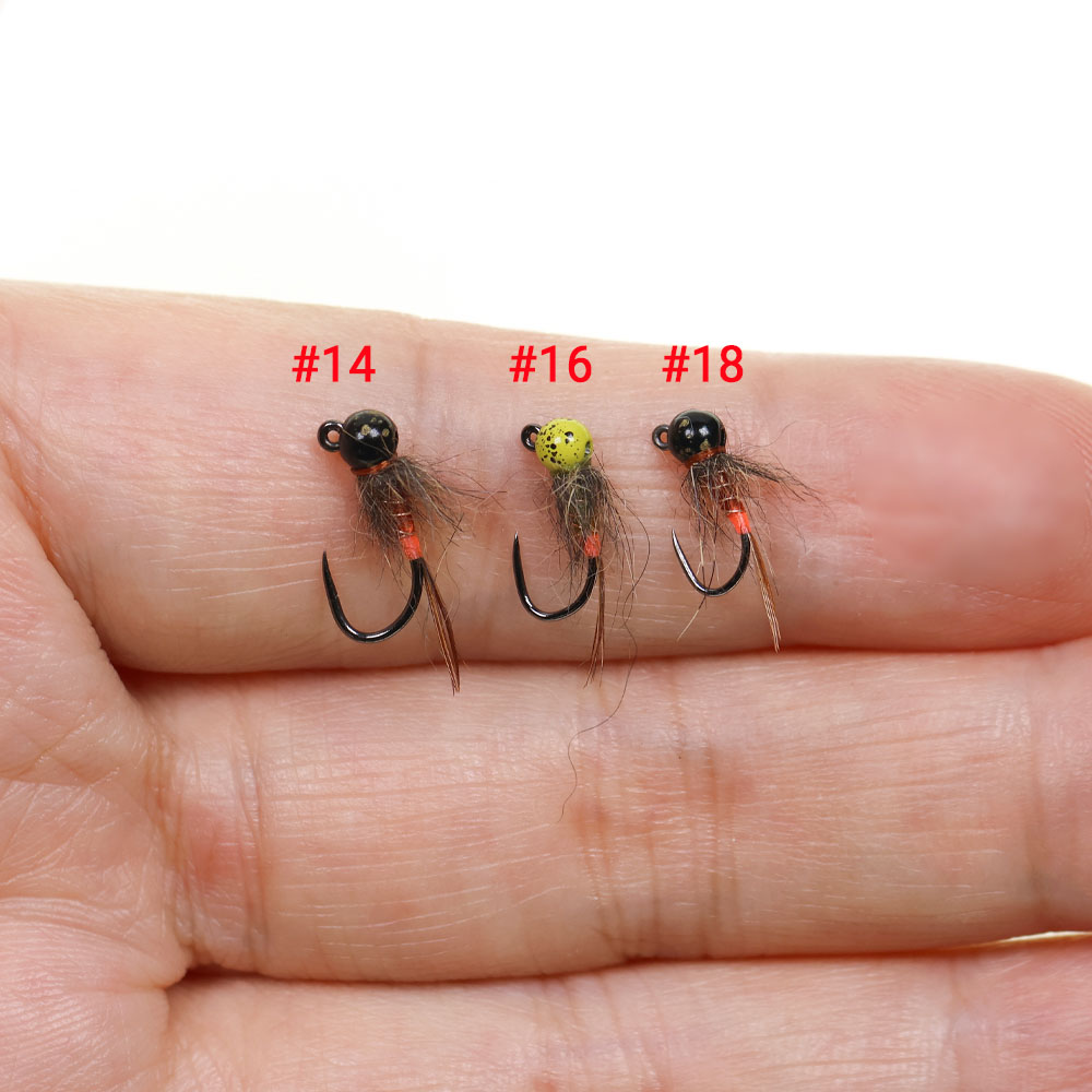 6PCS Jig Tungsten Bead Head Ny - مراجعة Fishing Hook Barbless وسعره
