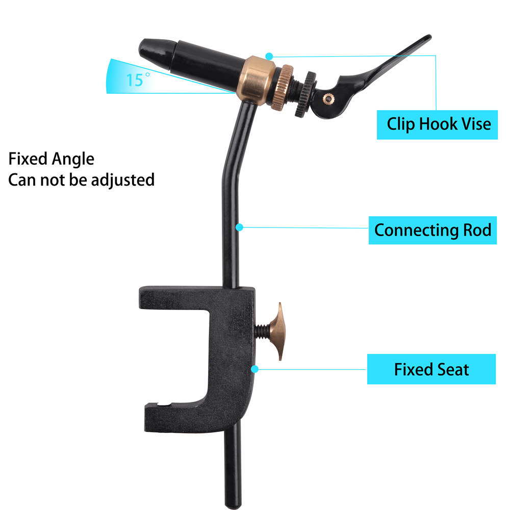 Rotary Fly Tying Vise Tool Saf - مراجعة Fishing Hook Jig وسعره