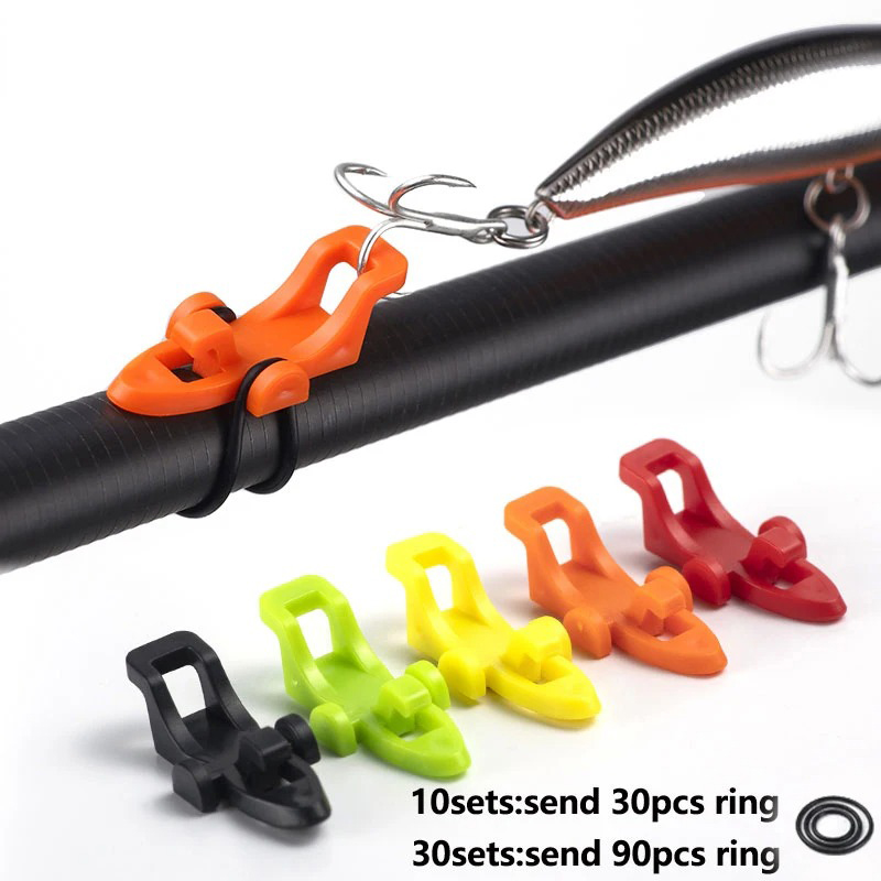 10-30pcs Fishing Rod Pole Hook - مراجعة Fishing Hook Jig وسعره