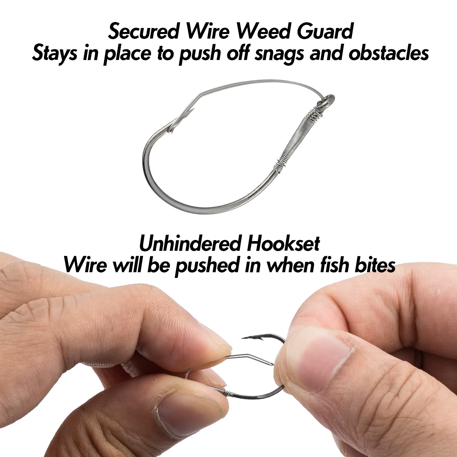 FishTrip Weedless Wacky Rig Ho - مراجعة Fishing Hook Weedless وسعره