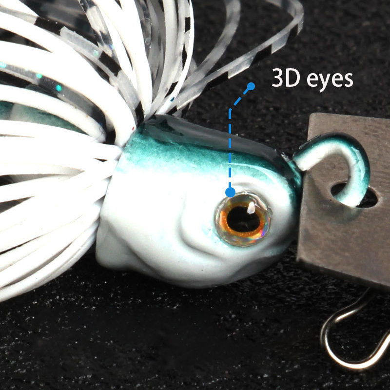 1pc12g Rubber Jig Head Weedles - مراجعة Fishing Hook Weedless وسعره