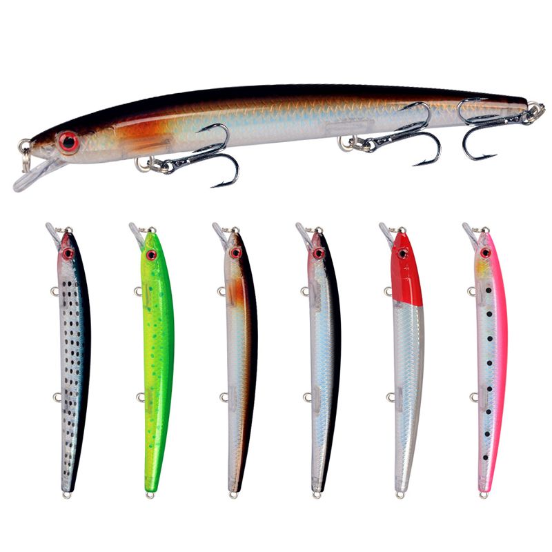 Minnow Fishing Lure 13.5cm 15. - مراجعة Fishing Hook Treble وسعره