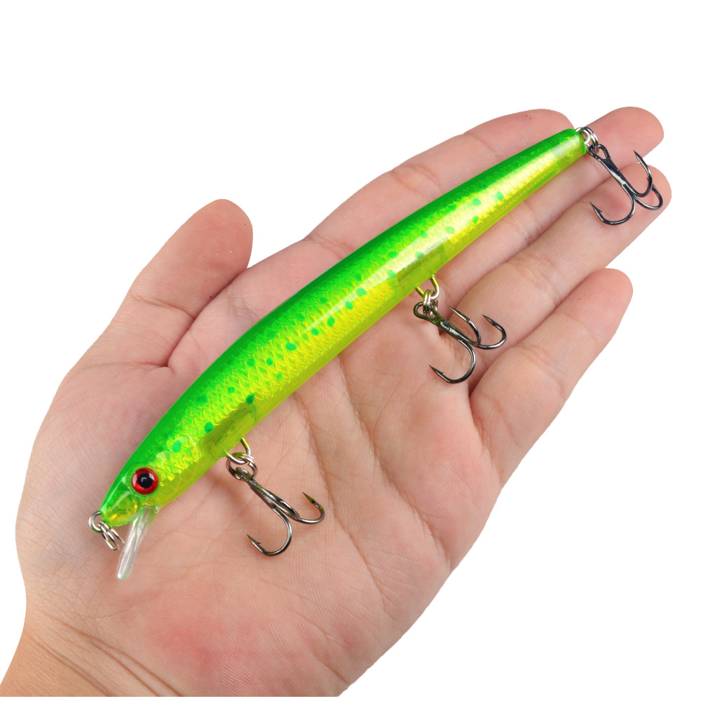 Minnow Fishing Lure 13.5cm 15. - مراجعة Fishing Hook Treble وسعره