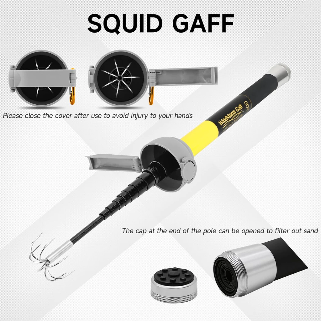 SANLIKE Fishing-Squid Gaff 3M/ - مراجعة Fishing Hook Stainless Steel وسعره