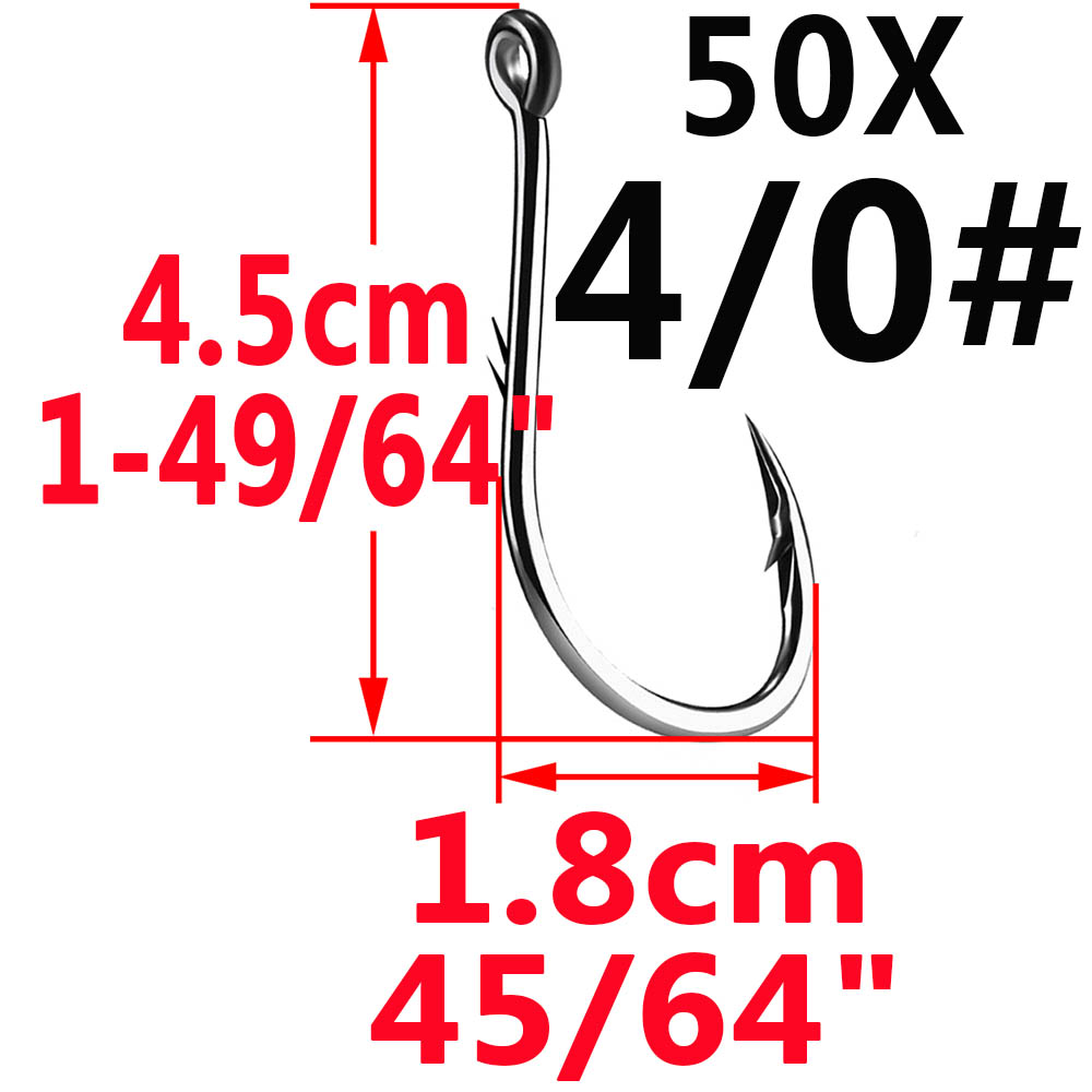 50pcs Iseama Circle Carp Eyed  - مراجعة Fishing Hook Circle وسعره
