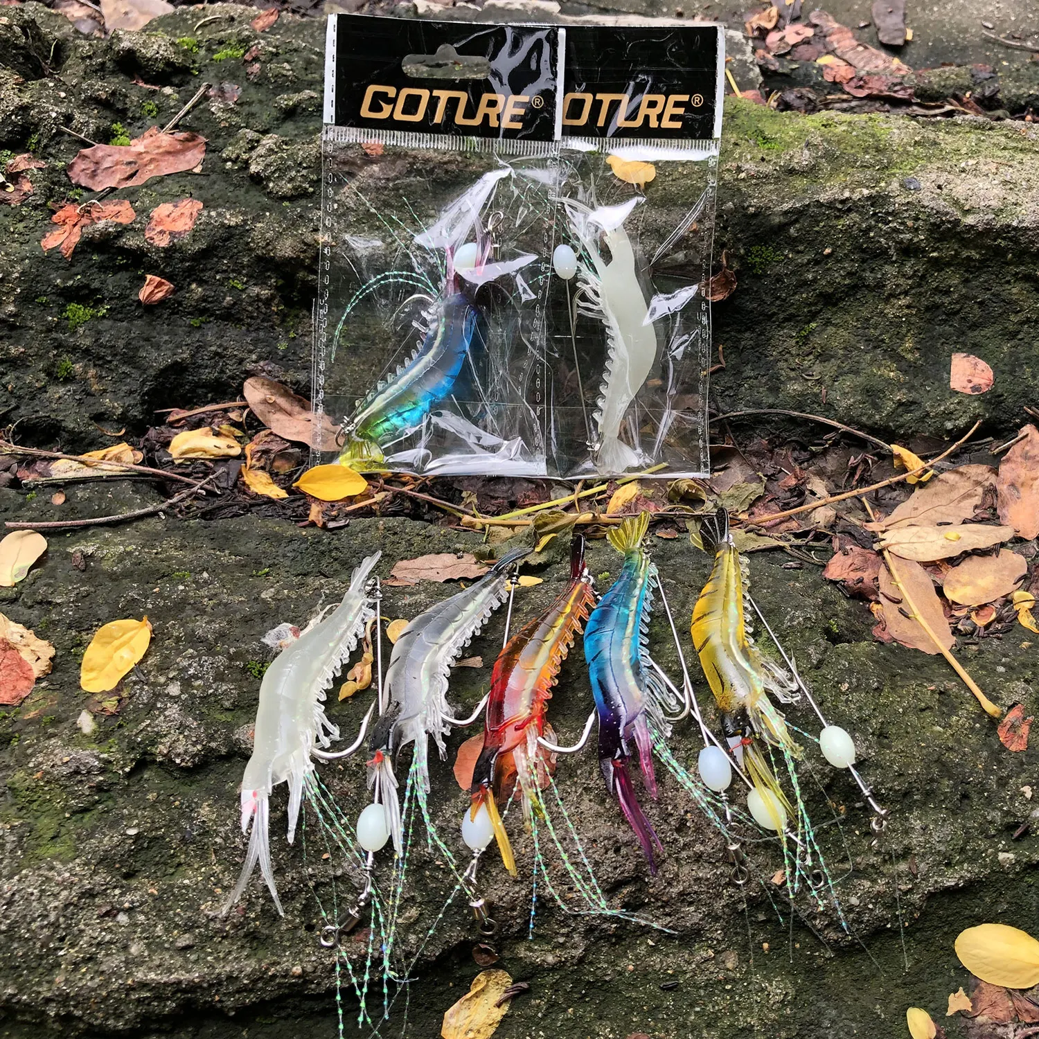 Goture Silicon Shrimp Fishing  - مراجعة Fishing Hook Assortment وسعره