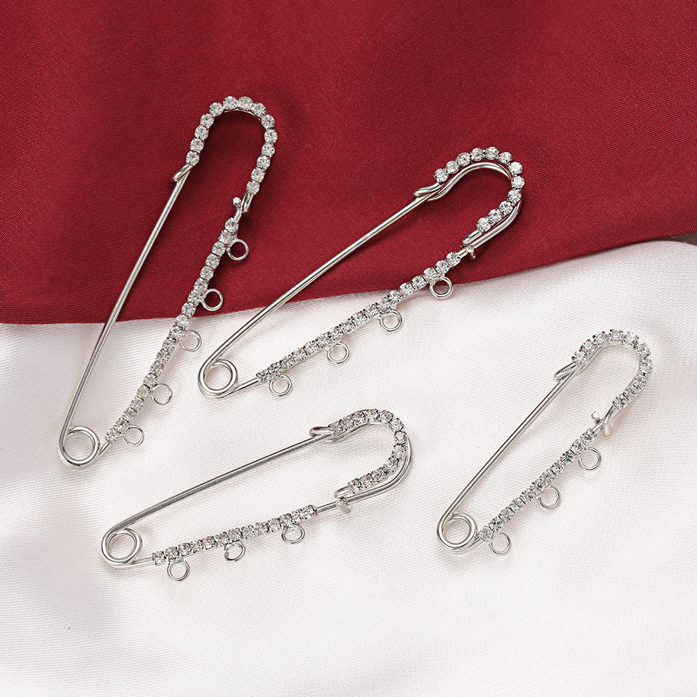 5pcs Rhinestone Charms Safety  - مراجعة Fishing Hook Size وسعره