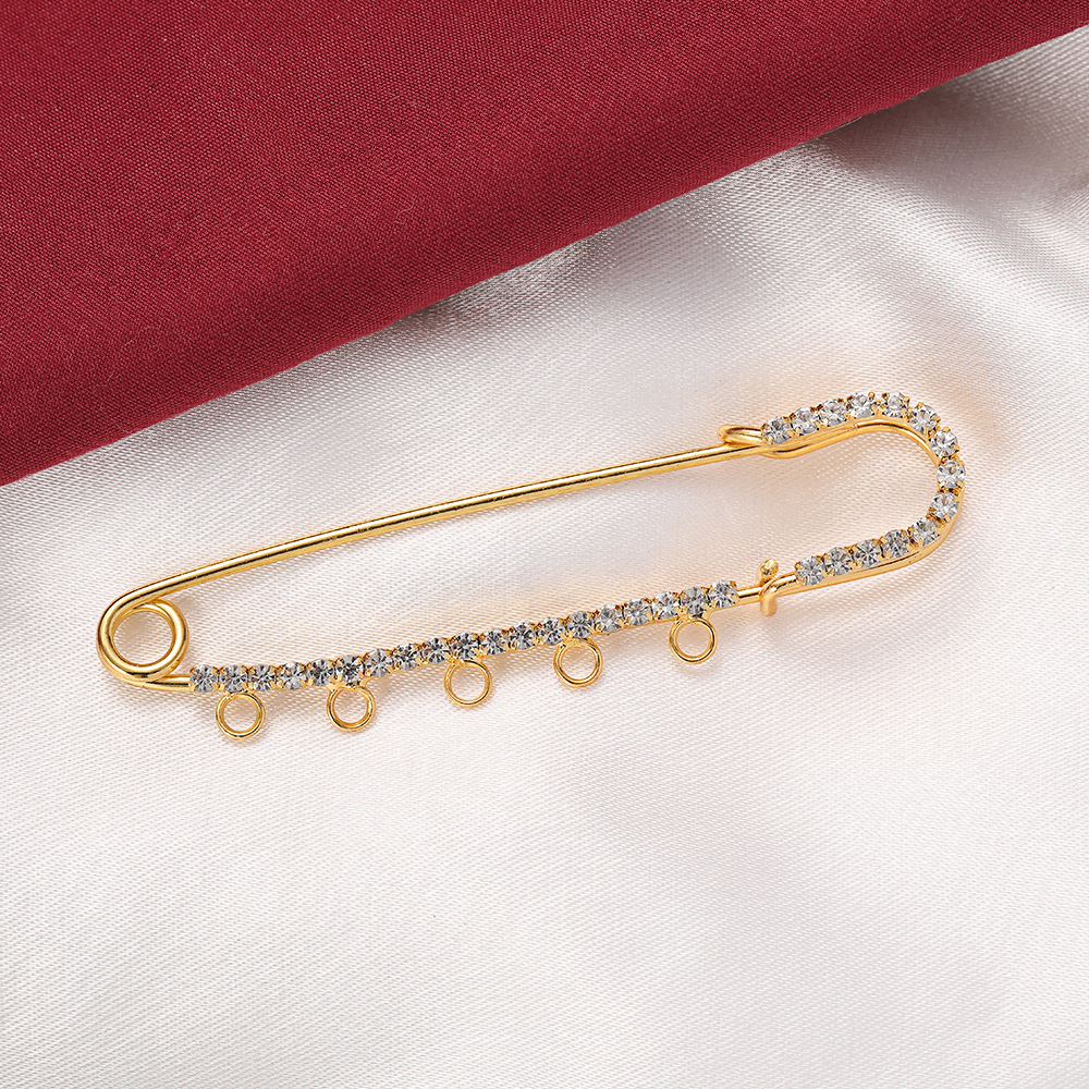 5pcs Rhinestone Charms Safety  - مراجعة Fishing Hook Size وسعره