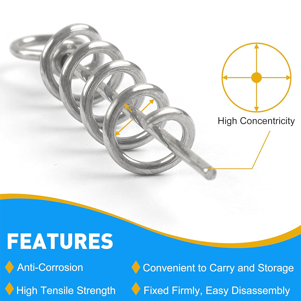 50Pcs Spring Twist Lock Fishin - مراجعة Fishing Hook Box وسعره