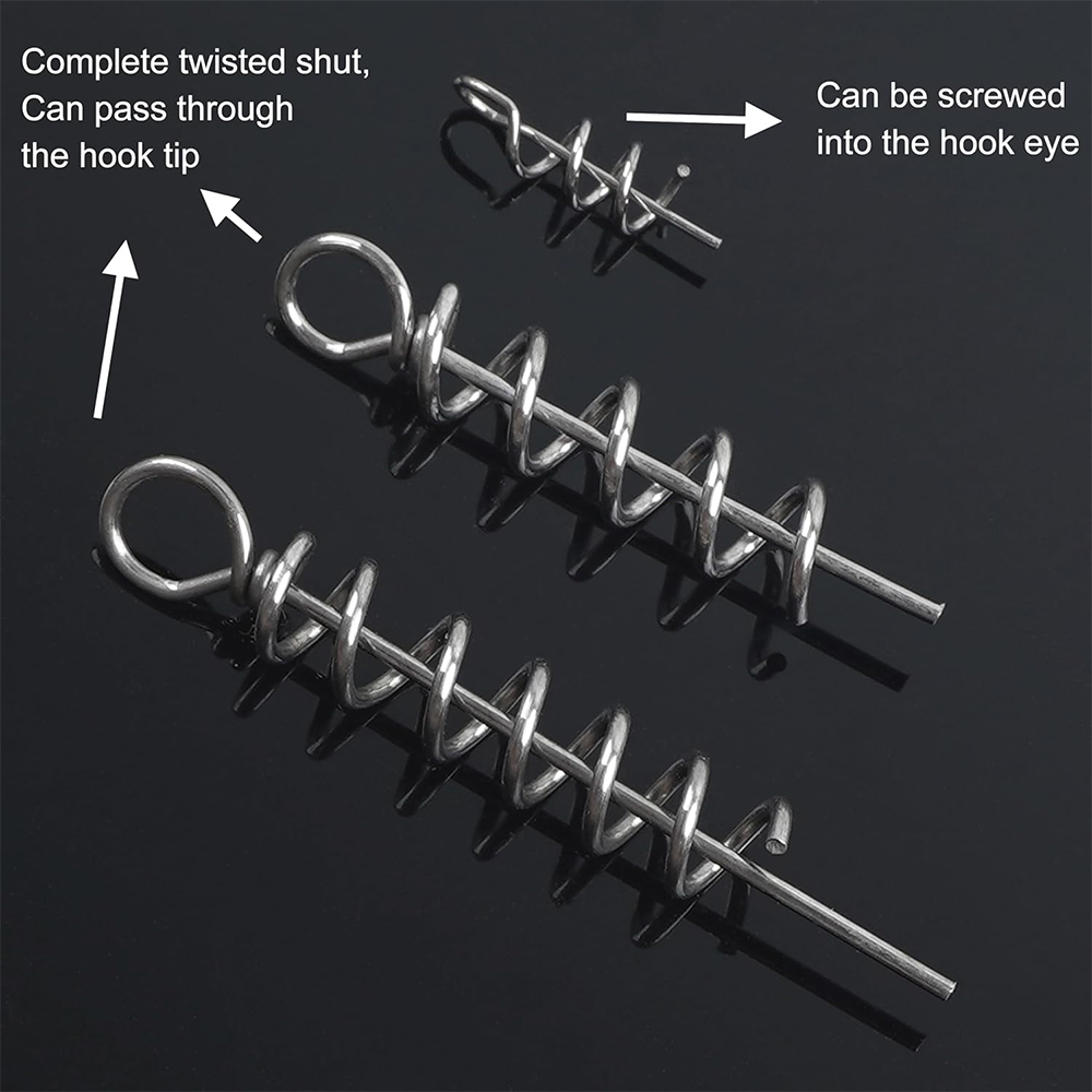 50Pcs Spring Twist Lock Fishin - مراجعة Fishing Hook Box وسعره