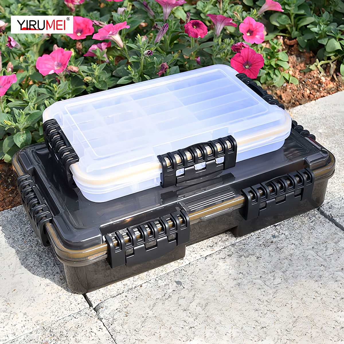 Waterproof Fishing Tackle Box  - مراجعة Fishing Hook Size وسعره
