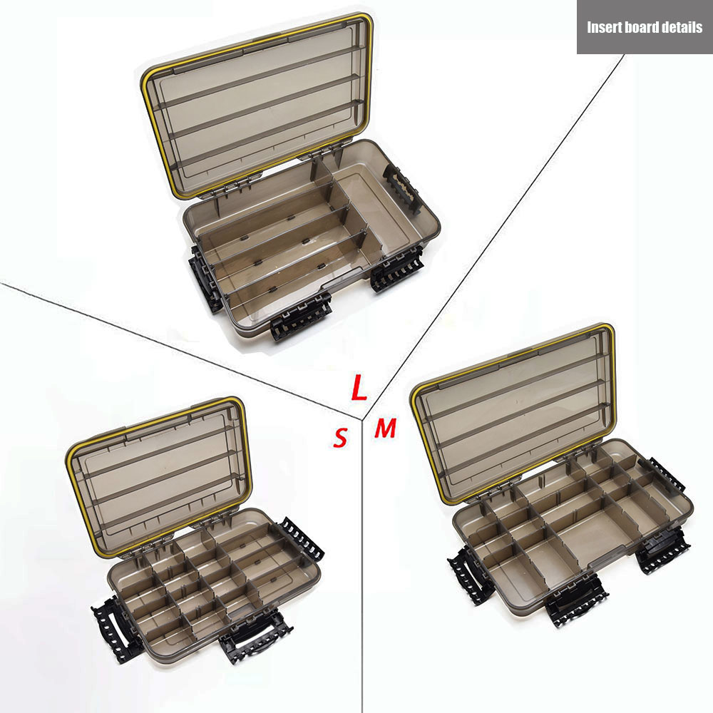 Waterproof Fishing Tackle Box  - مراجعة Fishing Hook Size وسعره