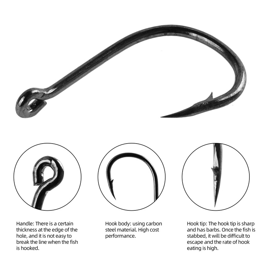 70Pcs/box Fishing Hooks Set Ki - مراجعة Fishing Hook Circle وسعره