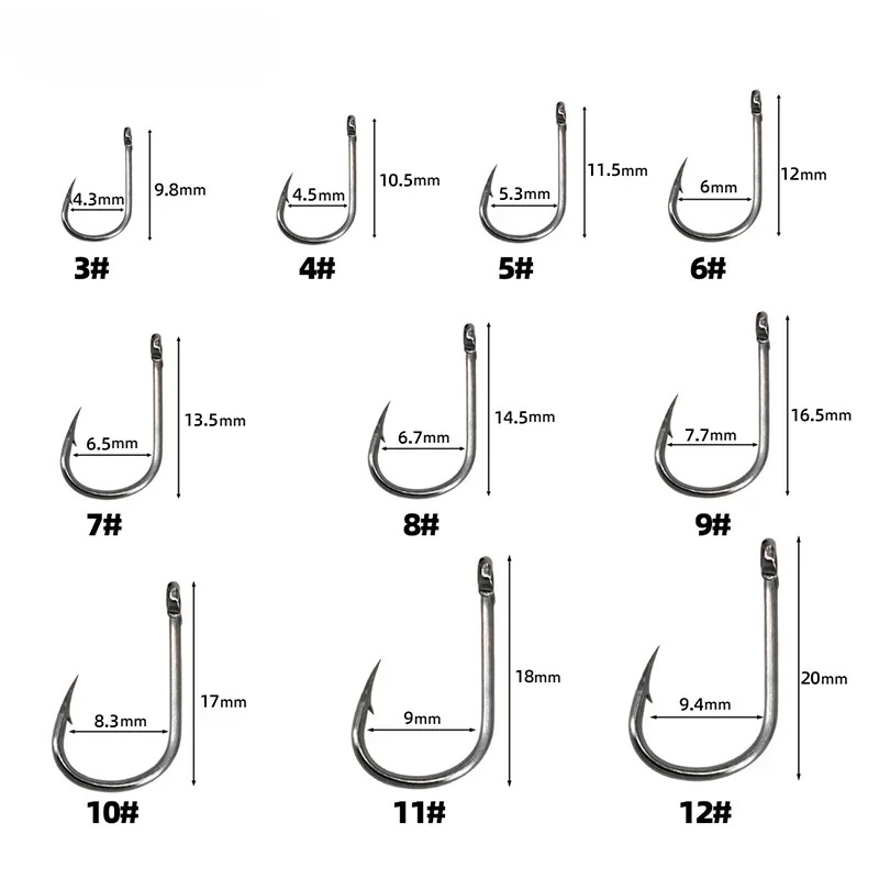 50-1600Pcs/BoxFishing Hooks Ca - مراجعة Fishing Hook Circle وسعره