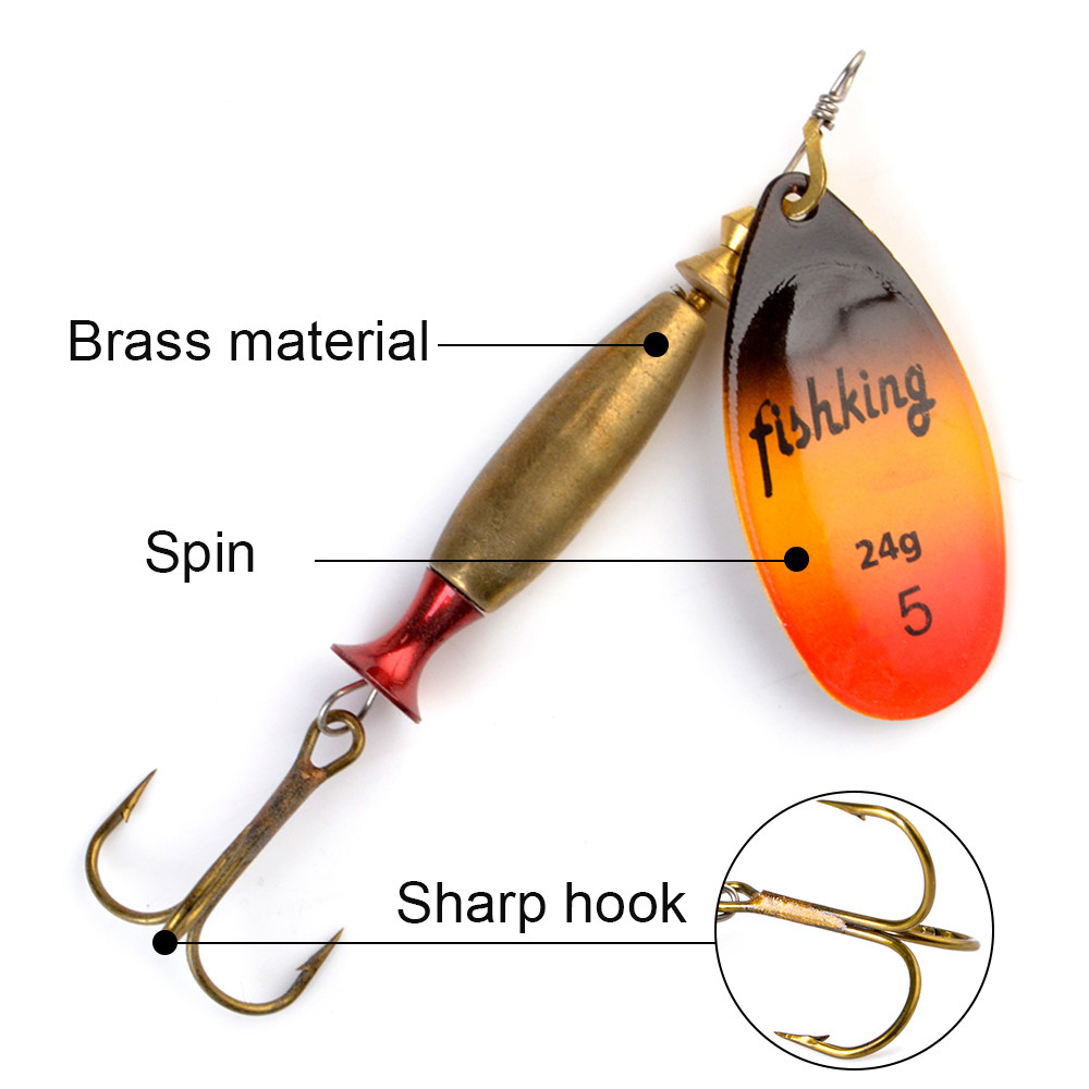 NGB Long Cast Spinner Bait Fis - مراجعة Fishing Hook Treble وسعره