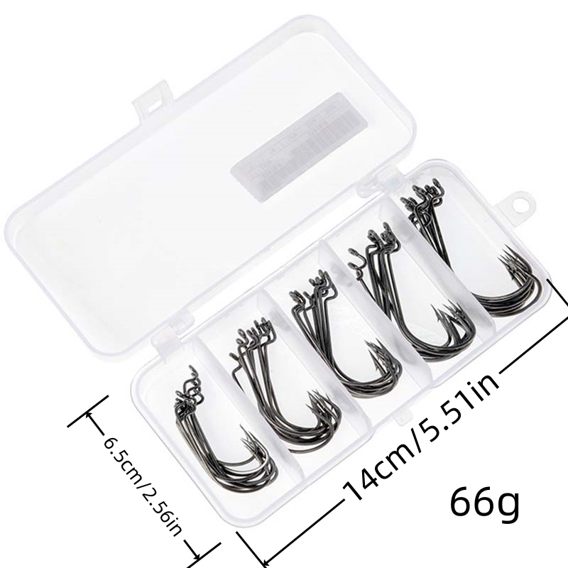 50Pcs/Box High Carbon Steel Fi - مراجعة Fishing Hook Box وسعره
