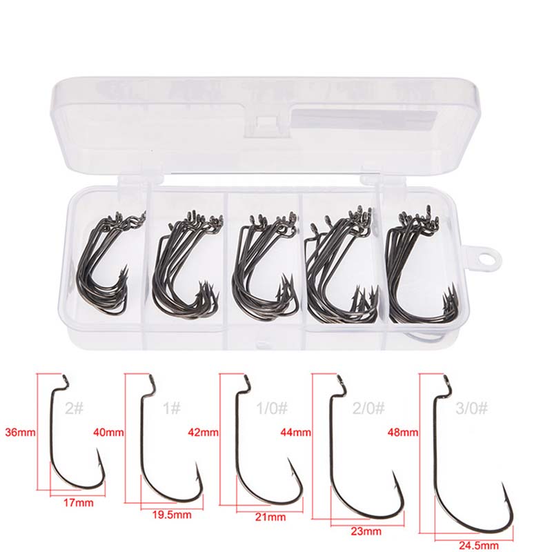 50Pcs/Box High Carbon Steel Fi - مراجعة Fishing Hook Box وسعره