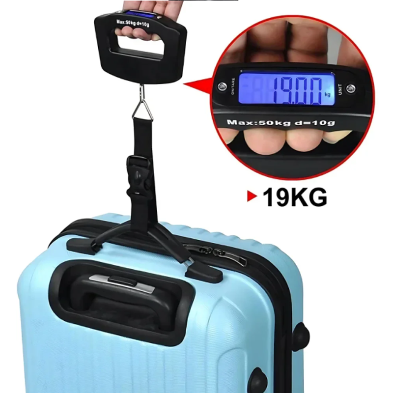 50kg/10g Travel Luggage Scale  - مراجعة Fishing Hook وسعره