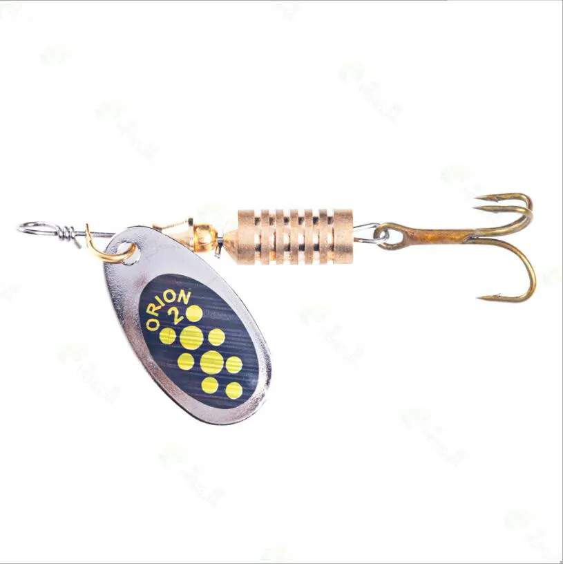 1PCS Metal Plating Spinner Bai - مراجعة Fishing Hook Treble وسعره