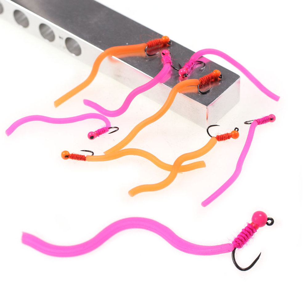 4pcs #14 Tungsten Bead Head Sq - مراجعة Fishing Hook Barbless وسعره