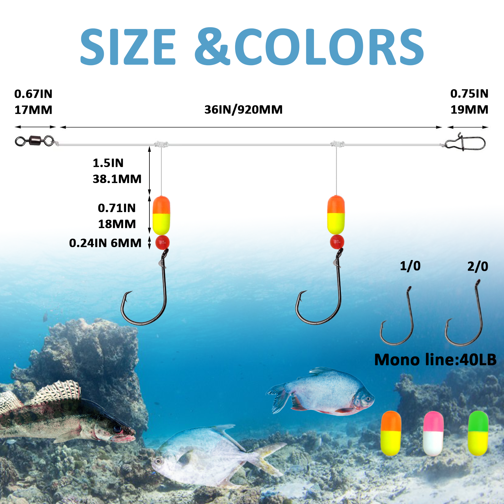 Aventik Pompano Rig Fishing Sa - مراجعة Fishing Hook Circle وسعره