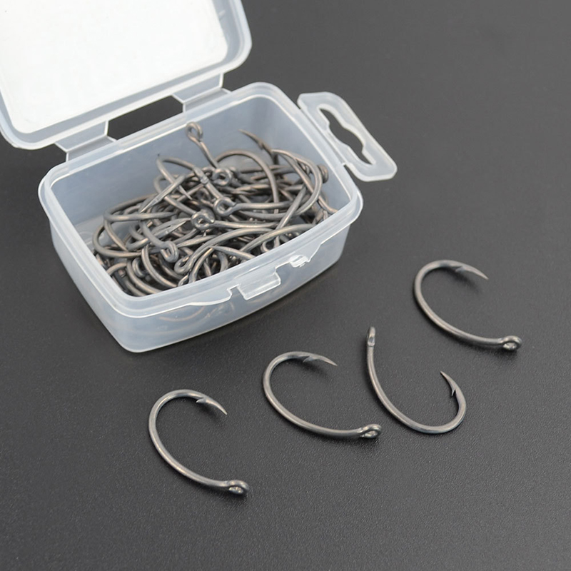New Hirisi 50pcs Boxed Hooks B - مراجعة Fishing Hook Box وسعره