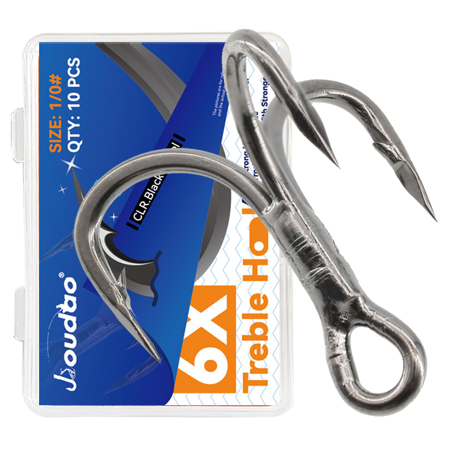 6X Fishing Treble Hooks Black  - مراجعة Fishing Hook Offset وسعره