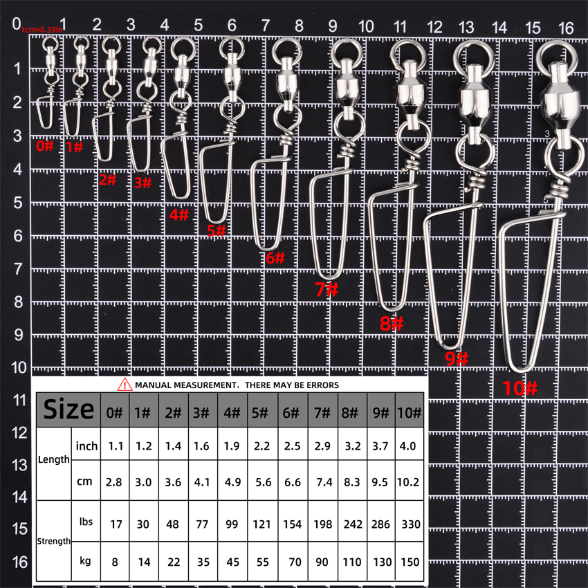 50pcs Fishing Ball Bearing Swi - مراجعة Fishing Hook Box وسعره