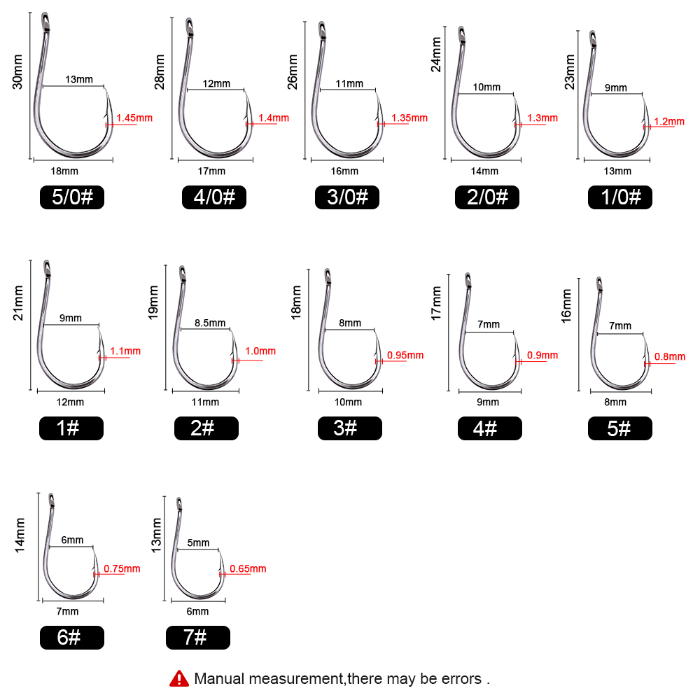 FTK 50-100Pcs/Box Fishing Hook - مراجعة Fishing Hook Circle وسعره