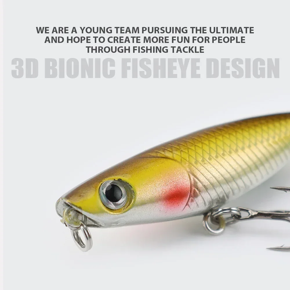 45mm 1.9g 1pcs Zigzag Dog Penc - مراجعة Fishing Hook Treble وسعره