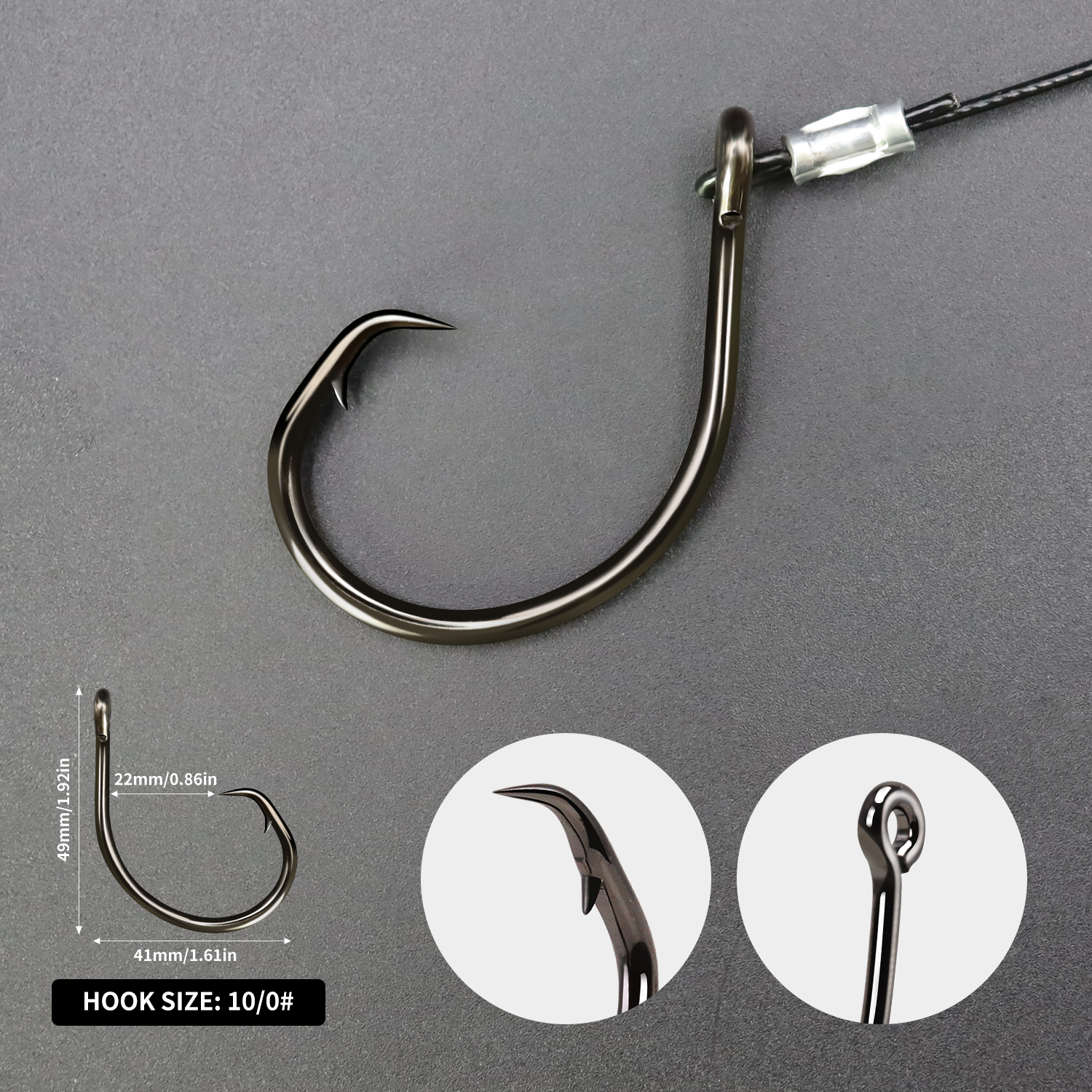 ZYZHE 1pc Sea Fishing Rigs Wit - مراجعة Fishing Hook Circle وسعره