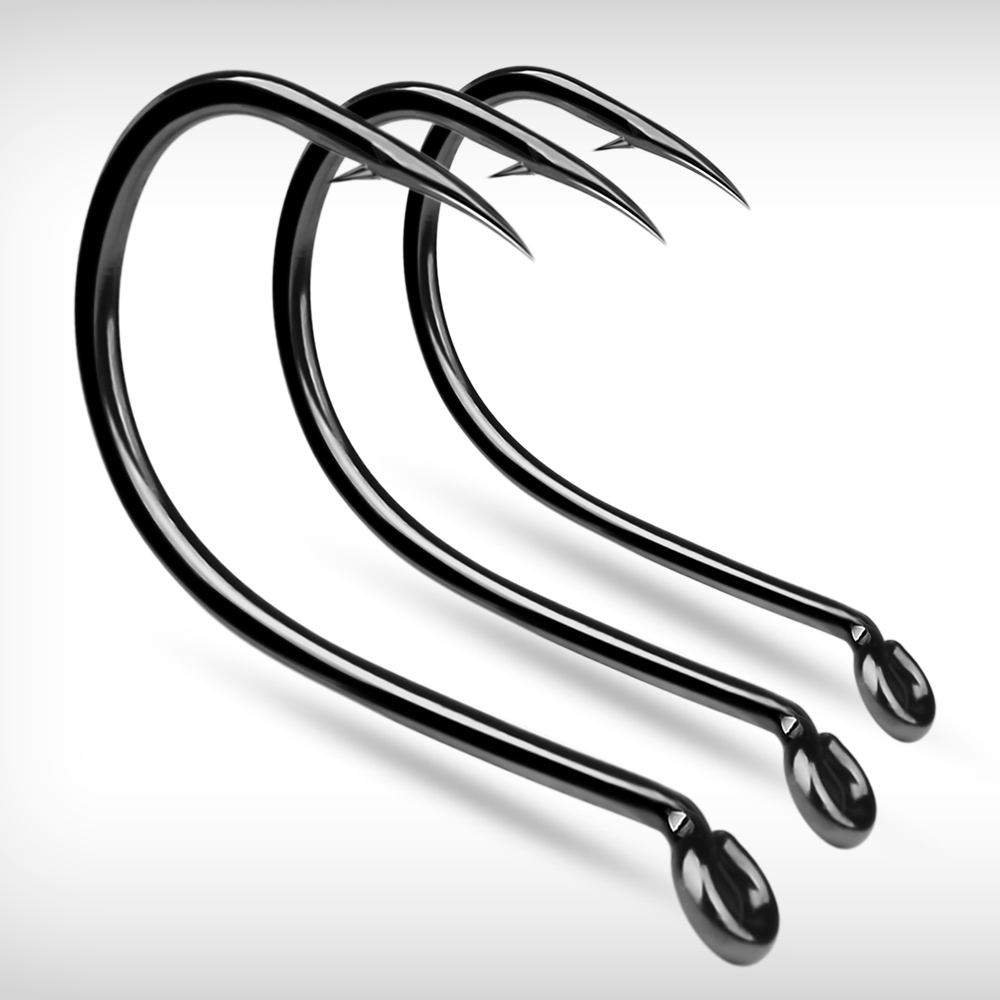 KATYUSHA  100PCS J Hooks 1/0-2 - مراجعة Fishing Hook Offset وسعره