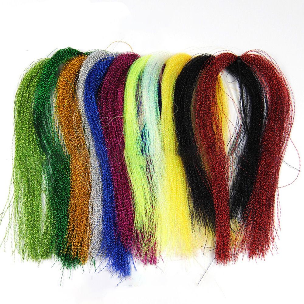 New Flash Fly Tying Materials  - مراجعة Fishing Hook Jig وسعره