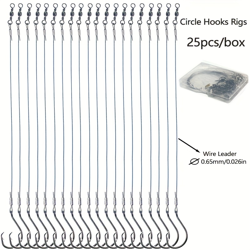 25pcs Heavy Duty Circle Hooks  - مراجعة Fishing Hook Circle وسعره