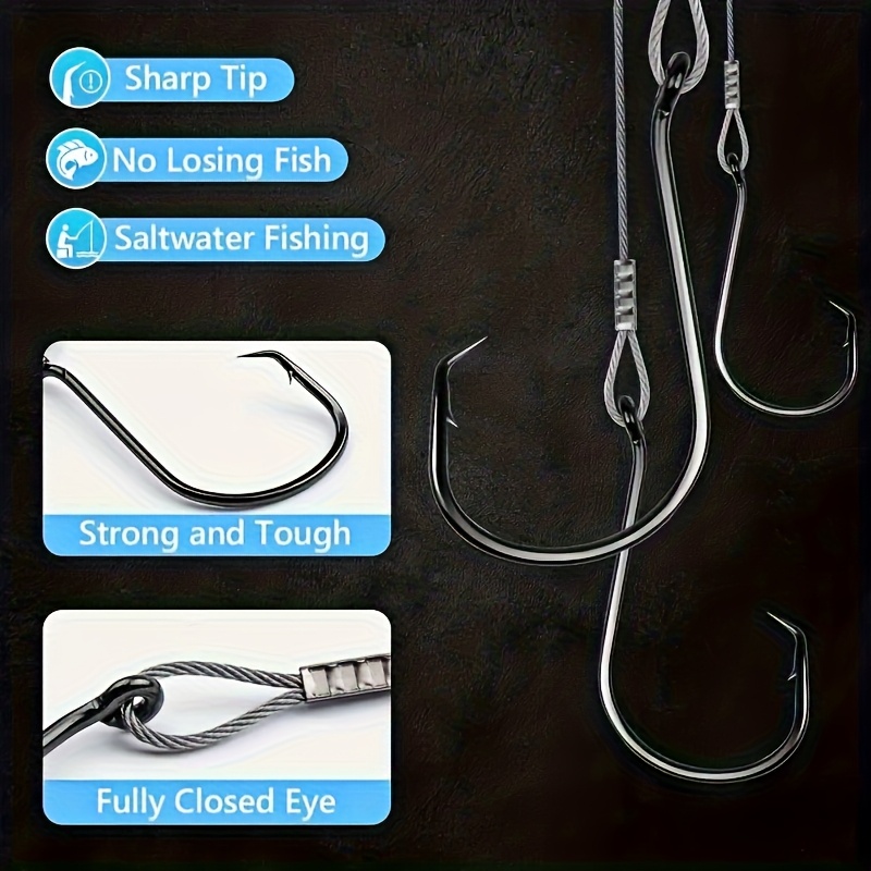 25pcs Heavy Duty Circle Hooks  - مراجعة Fishing Hook Circle وسعره